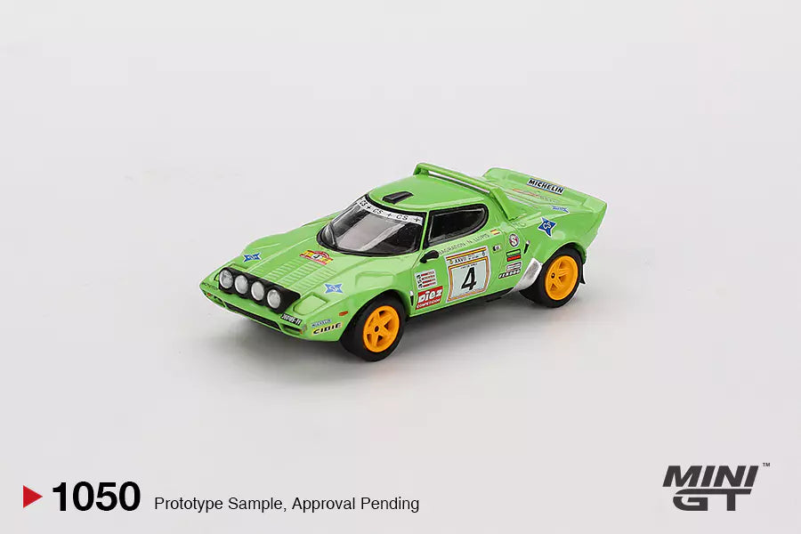 Mini GT MGT01050-L 1:64 - Lancia Stratos HF #4 - 1979 Spanish Rally Champion - J. de Bagration - N. Liopis