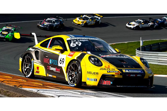 PRE-ORDER - Spark S6340 1:43 - Porsche 911 GT3 Cup No.69 Porsche Carrera Cup Benelux Champion 2025 Jaap van Lagen