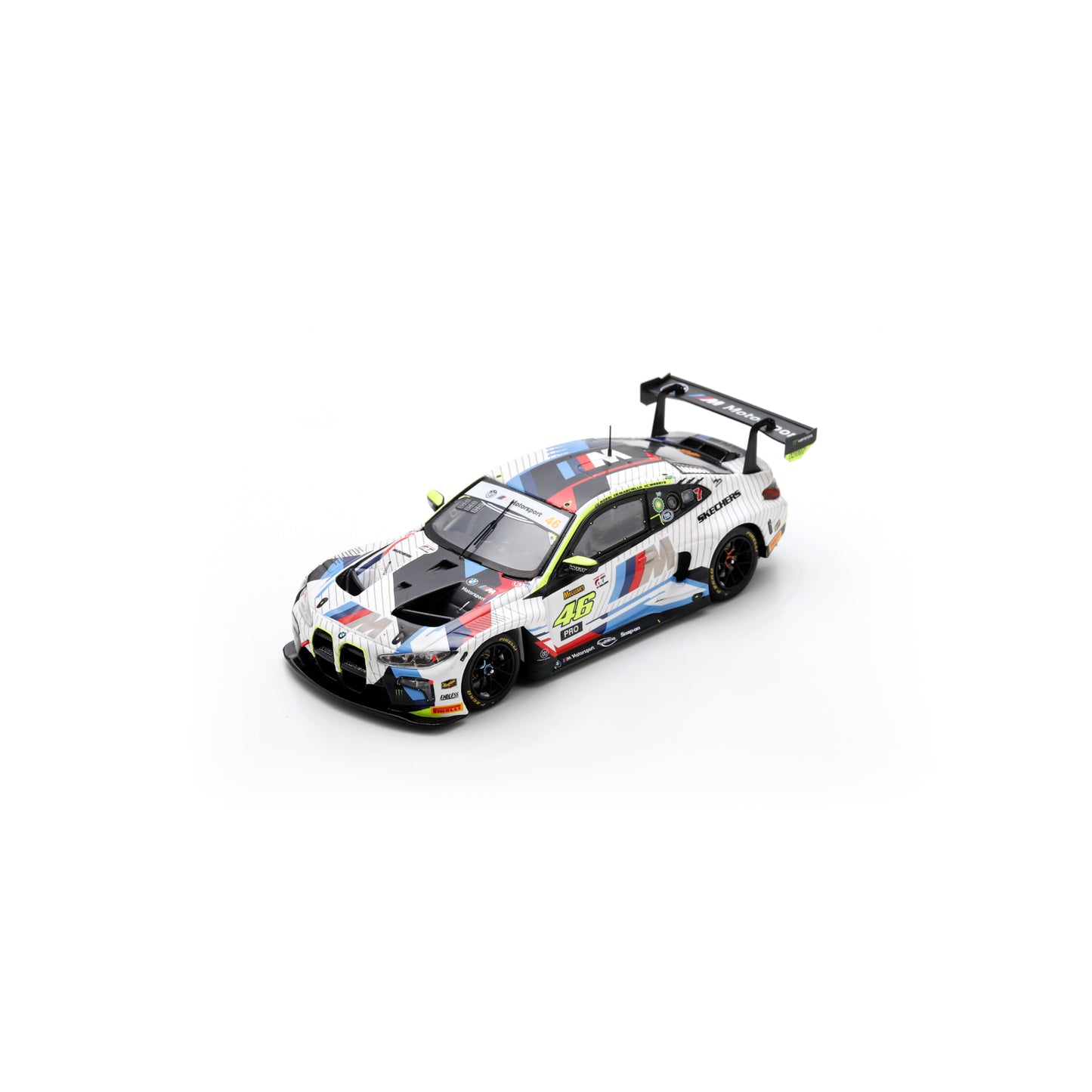 Spark AS081 1:43 - BMW M4 GT3 No.46 Team WRT 2nd Bathurst 12H 2025 V. Rossi - C. Weerts - R. Marciello Limited (600ex.)