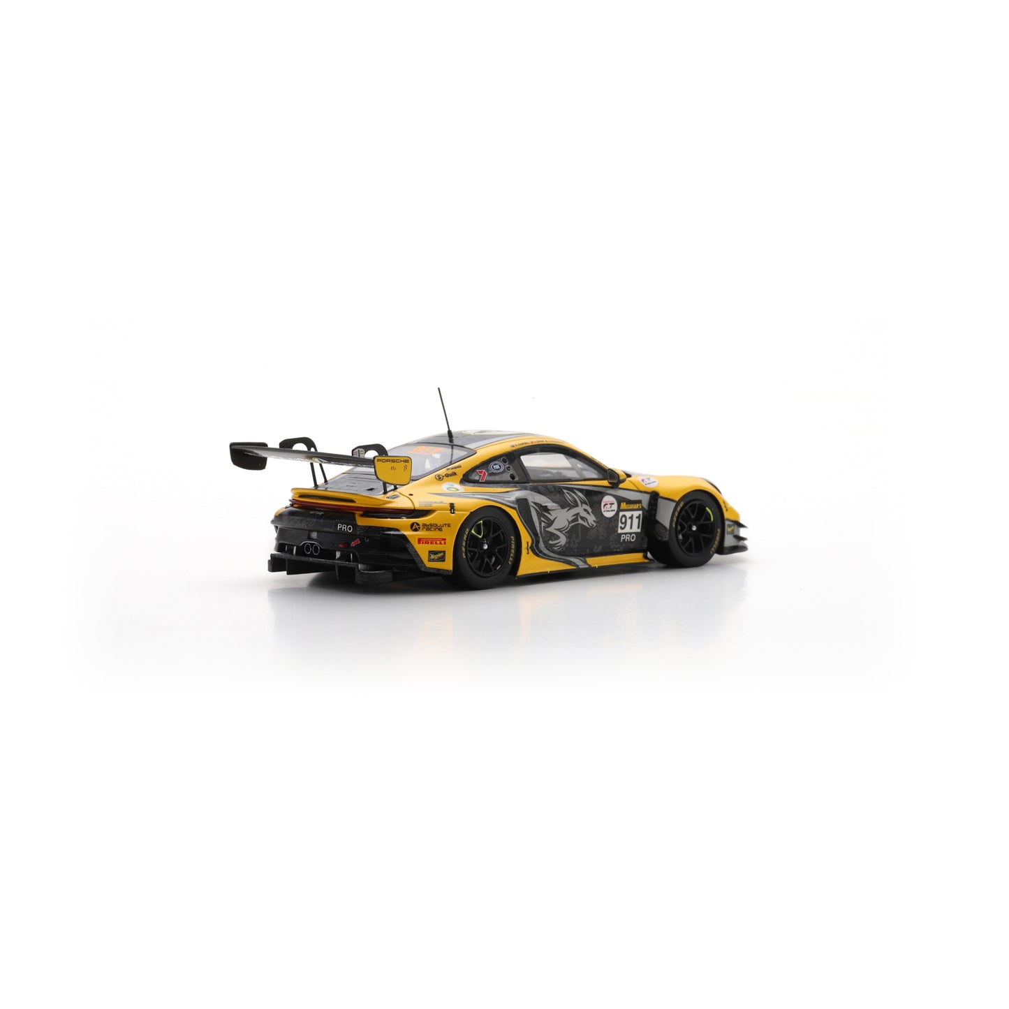 Spark AS082 1:43 - Porsche 911 GT3R No.911 Absolute Racing 6th Bathurst 12H 2025 A. Picariello - A. Guven - M. Campbell Limited (300ex.)