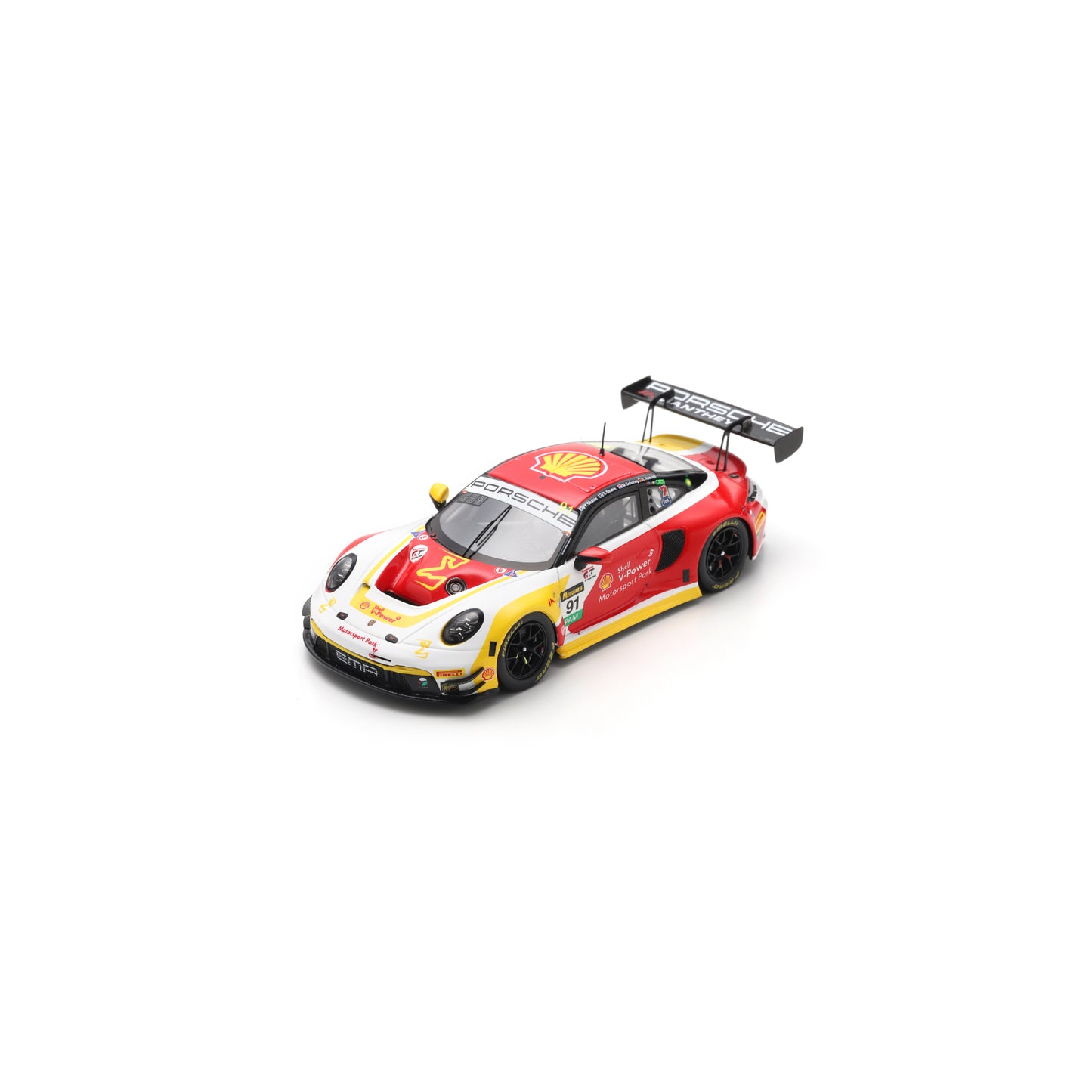 Spark AS084 1:43 - Porsche 911 GT3R No.91 The Bend Motorsport Park 10th Bathurst 12H 2025 L. Heinrich - Y. Shahin - S. Shahin - M. Schuring Limited (300 ex.)