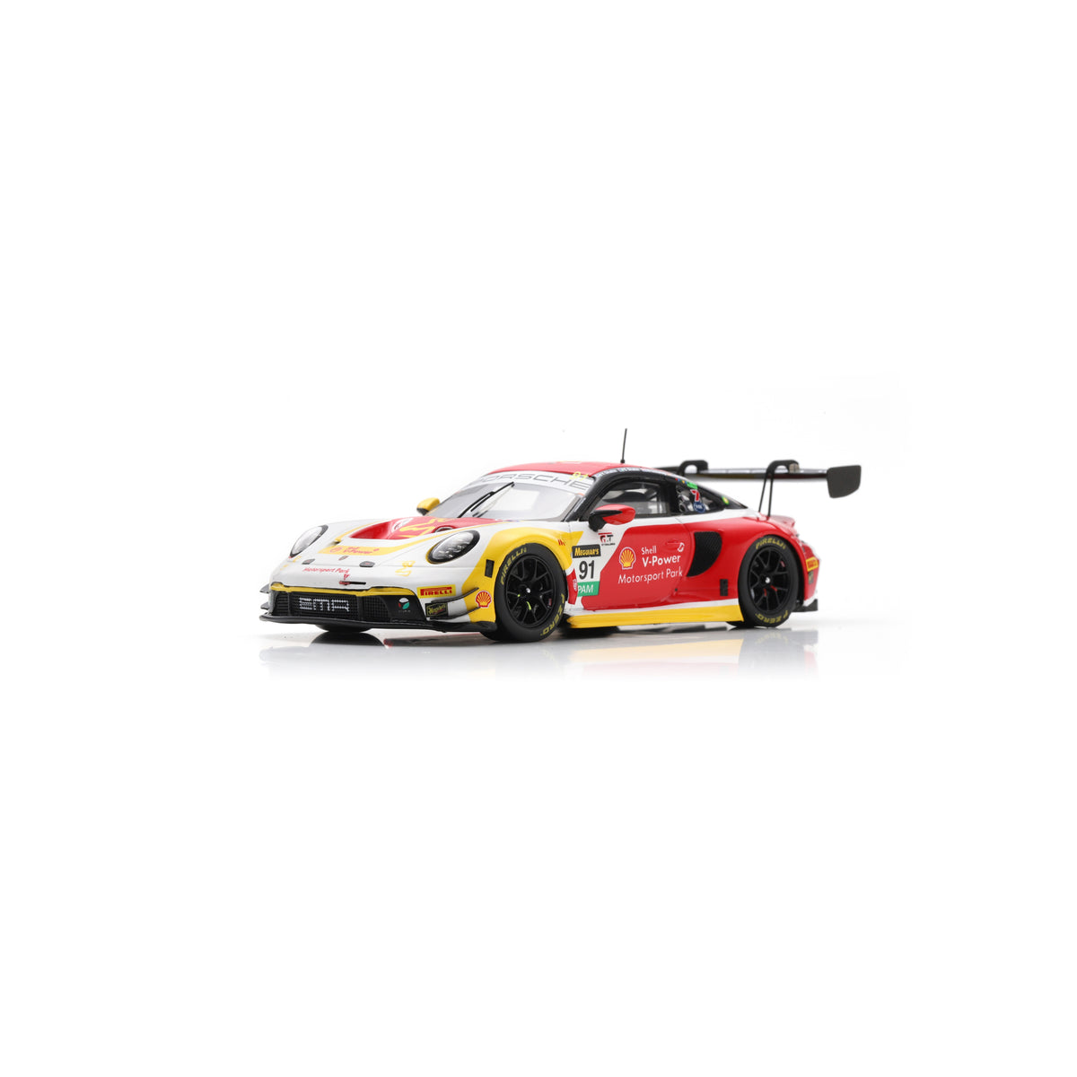 Spark AS084 1:43 - Porsche 911 GT3R No.91 The Bend Motorsport Park 10th Bathurst 12H 2025 L. Heinrich - Y. Shahin - S. Shahin - M. Schuring Limited (300 ex.)