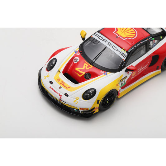 Spark AS084 1:43 - Porsche 911 GT3R No.91 The Bend Motorsport Park 10th Bathurst 12H 2025 L. Heinrich - Y. Shahin - S. Shahin - M. Schuring Limited (300ex.)