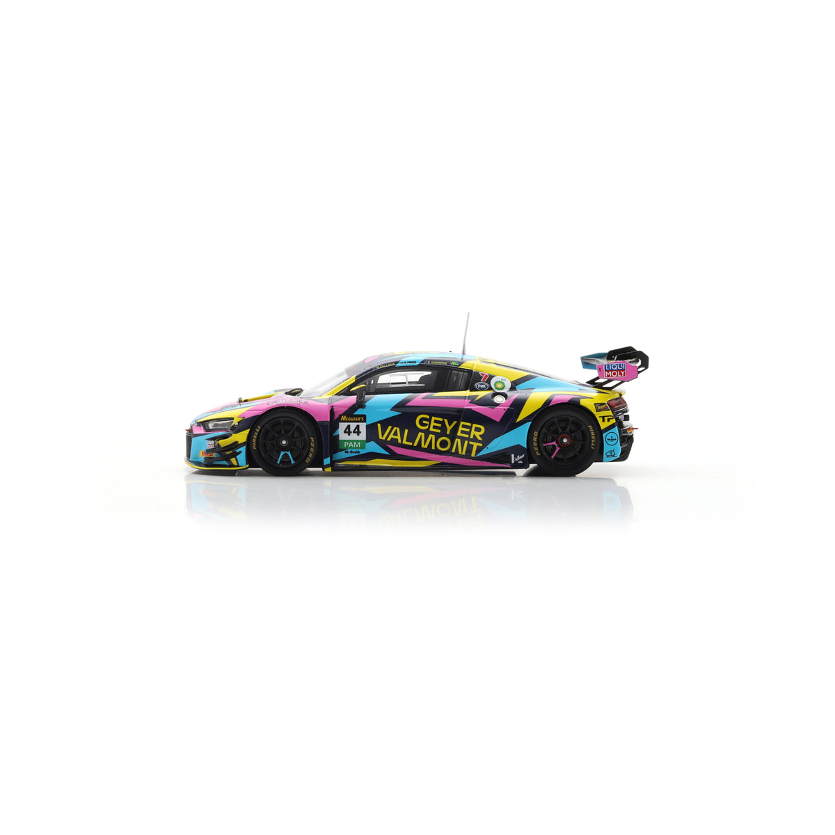 Spark AS086 1:43 - Audi R8 LMS EVO II No.44 Geyer Valmont Racing Bathurst 12H 2025 S. Andrews - M. Zalloua - S. Pires Limited (300 ex.)