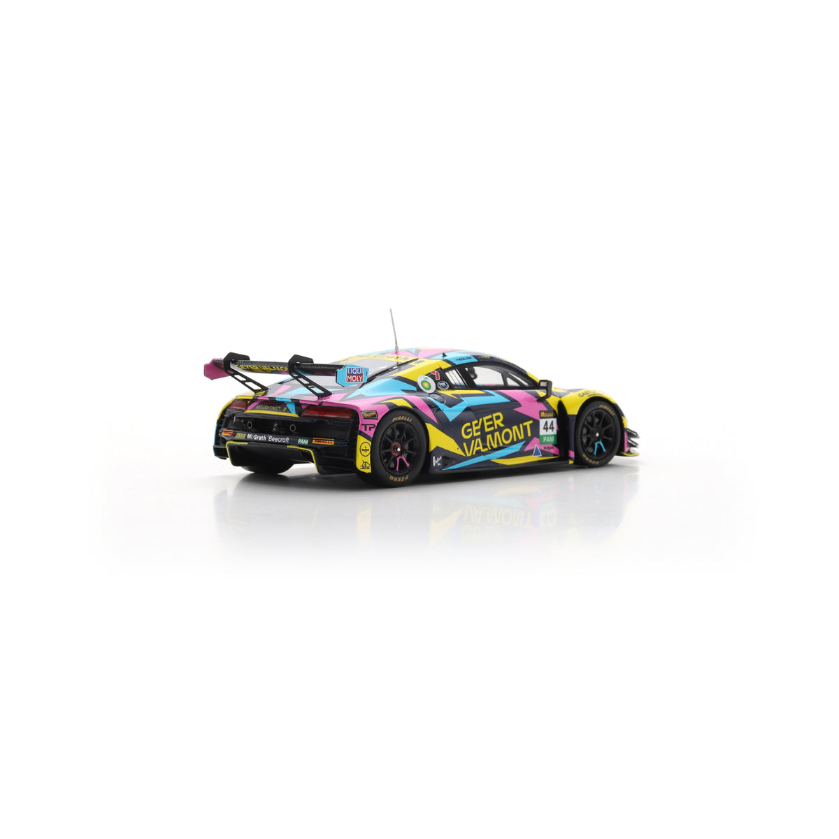 Spark AS086 1:43 - Audi R8 LMS EVO II No.44 Geyer Valmont Racing Bathurst 12H 2025 S. Andrews - M. Zalloua - S. Pires Limited (300 ex.)