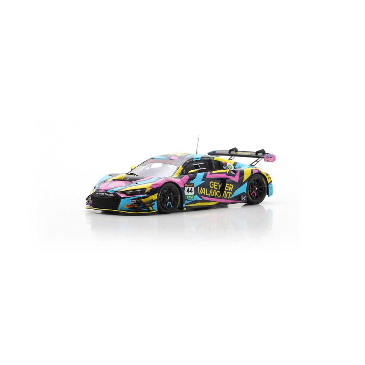 Spark AS086 1:43 - Audi R8 LMS EVO II No.44 Geyer Valmont Racing Bathurst 12H 2025 S. Andrews - M. Zalloua - S. Pires Limited (300 ex.)