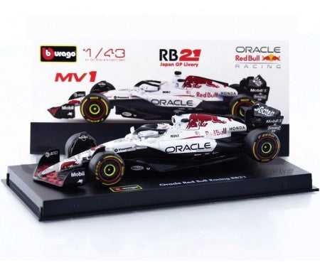 Bburago 38234-V1-Japan 1:43 - Red Bull RB21 - Winner Japanese GP 2025 - Max Verstappen