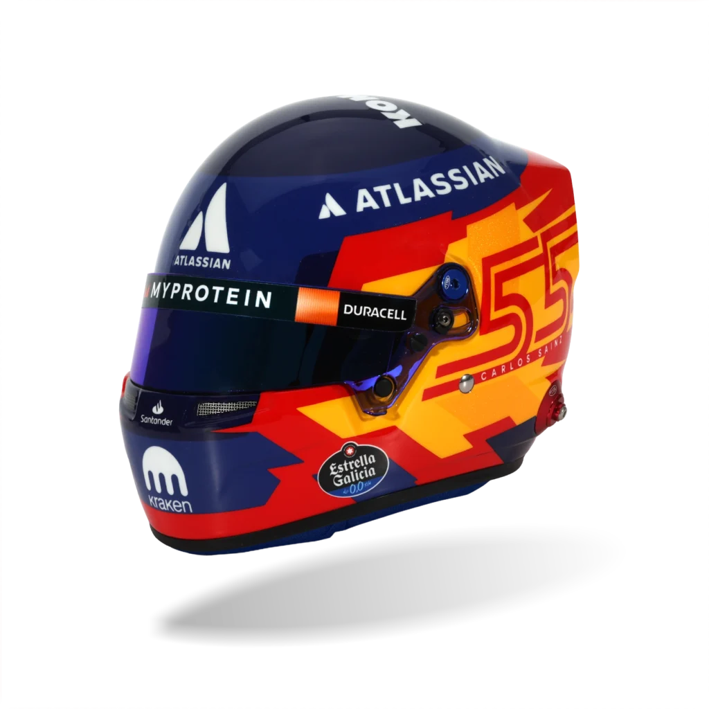 BELL Mini Helmet Casque 1:2 - Carlos Sainz Jr – Williams Racing 2025