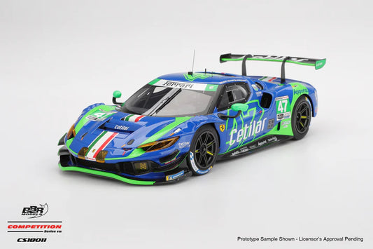 PRE-ORDER - BBR Models CS18011 1:18 - FERRARI 296 GT3 N°47 CETILAR RACING IMSA 24H Daytona 2025 A. Fuoco - L. Patrese - N. Lacorte - R. Lacorte