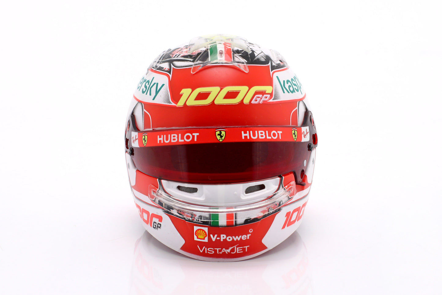 Spark Editions HELFE0G1 Casque 1:5 - Charles Leclerc - Scuderia Ferrari 1000th GP - Toscana GP 2020