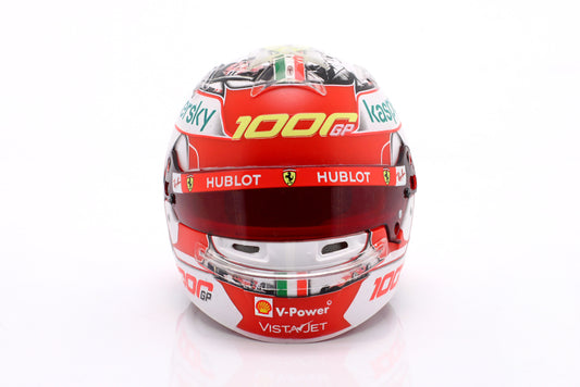 Spark Editions HELFE0G1 Casque 1:5 - Charles Leclerc - Scuderia Ferrari 1000th GP - Toscana GP 2020