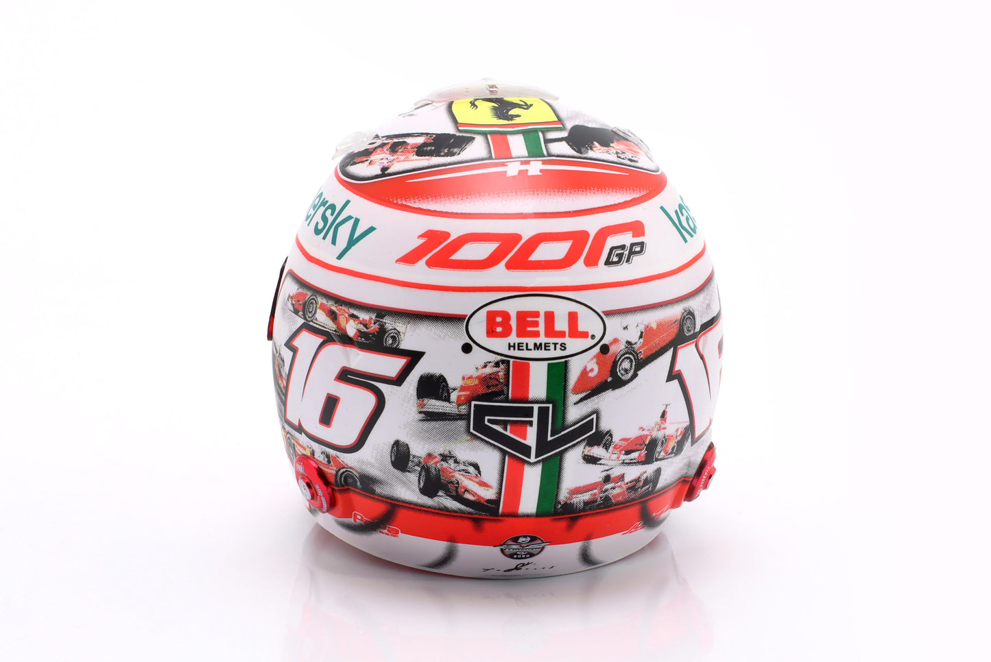 Spark Editions HELFE0G1 Casque 1:5 - Charles Leclerc - Scuderia Ferrari 1000th GP - Toscana GP 2020