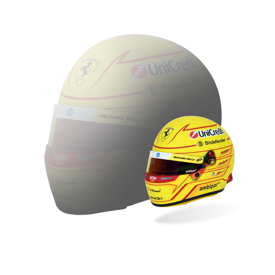 BELL Mini Helmet Casque 1:2 - Lewis Hamilton - Scuderia Ferrari HP - 2025