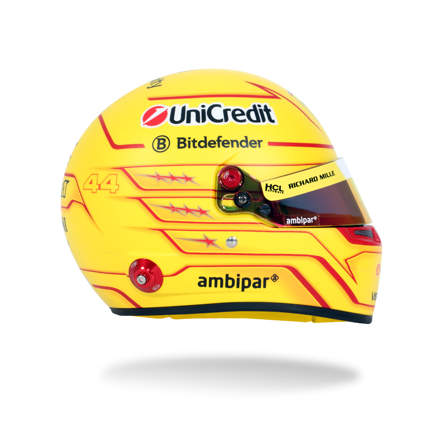 BELL Mini Helmet Casque 1:2 - Lewis Hamilton - Scuderia Ferrari HP - 2025