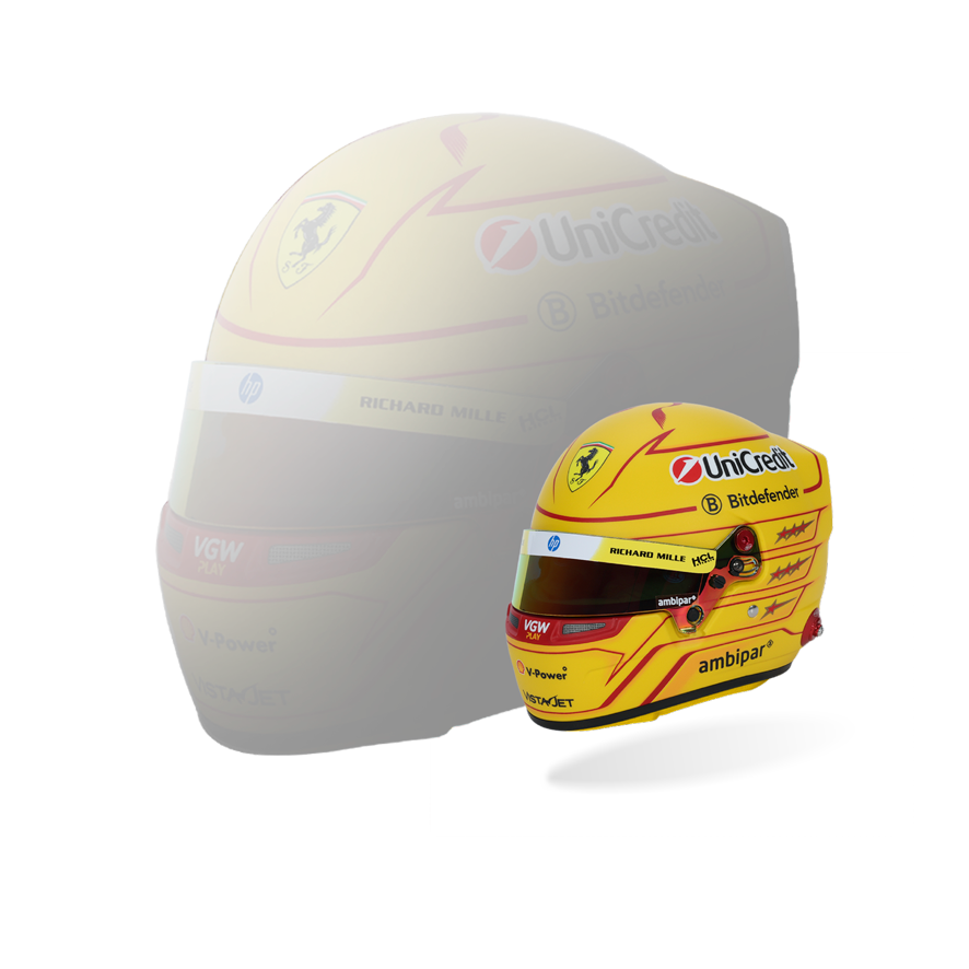 BELL Mini Helmet Casque 1:2 - Lewis Hamilton - Scuderia Ferrari HP - 2025