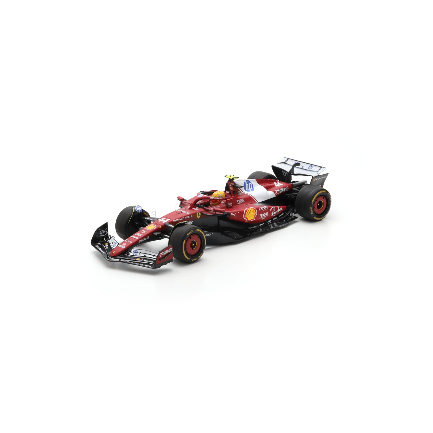 Looksmart LS1215 1:12 - Ferrari SF-25 China GP Sprint Race Winner 2025 Lewis Hamilton