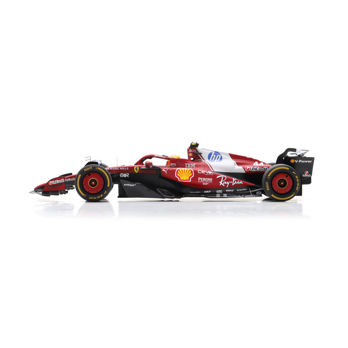 Looksmart LS1215 1:12 - Ferrari SF-25 China GP Sprint Race Winner 2025 Lewis Hamilton