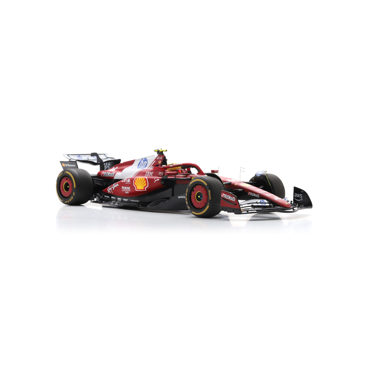 Looksmart LS1215 1:12 - Ferrari SF-25 China GP Sprint Race Winner 2025 Lewis Hamilton