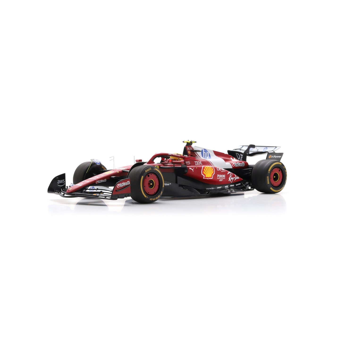 Looksmart LS1215 1:12 - Ferrari SF-25 China GP Sprint Race Winner 2025 Lewis Hamilton