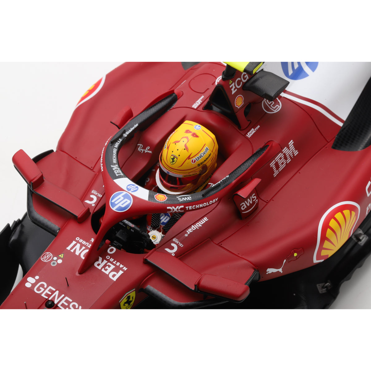 Looksmart LS1215 1:12 - Ferrari SF-25 China GP Sprint Race Winner 2025 Lewis Hamilton