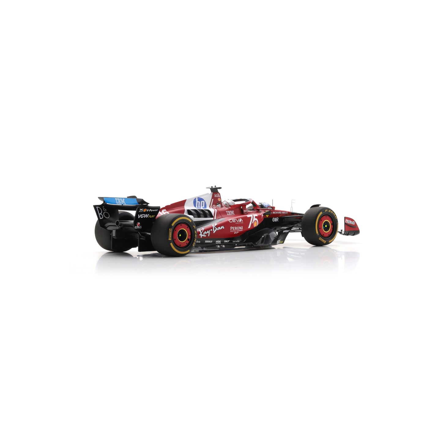 Looksmart LS18F1075 1/18 FERRARI SF-25 2nd Monaco GP 2025 - Charles Leclerc