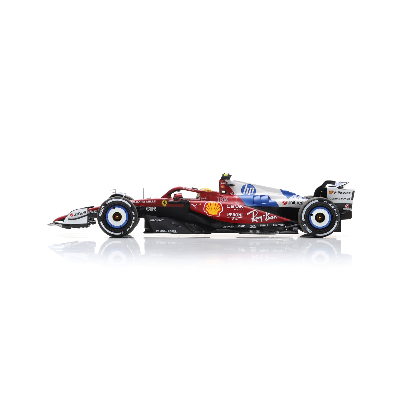Looksmart LS18F1077 1:18 - FERRARI SF-25 Miami GP 2025 - Lewis Hamilton