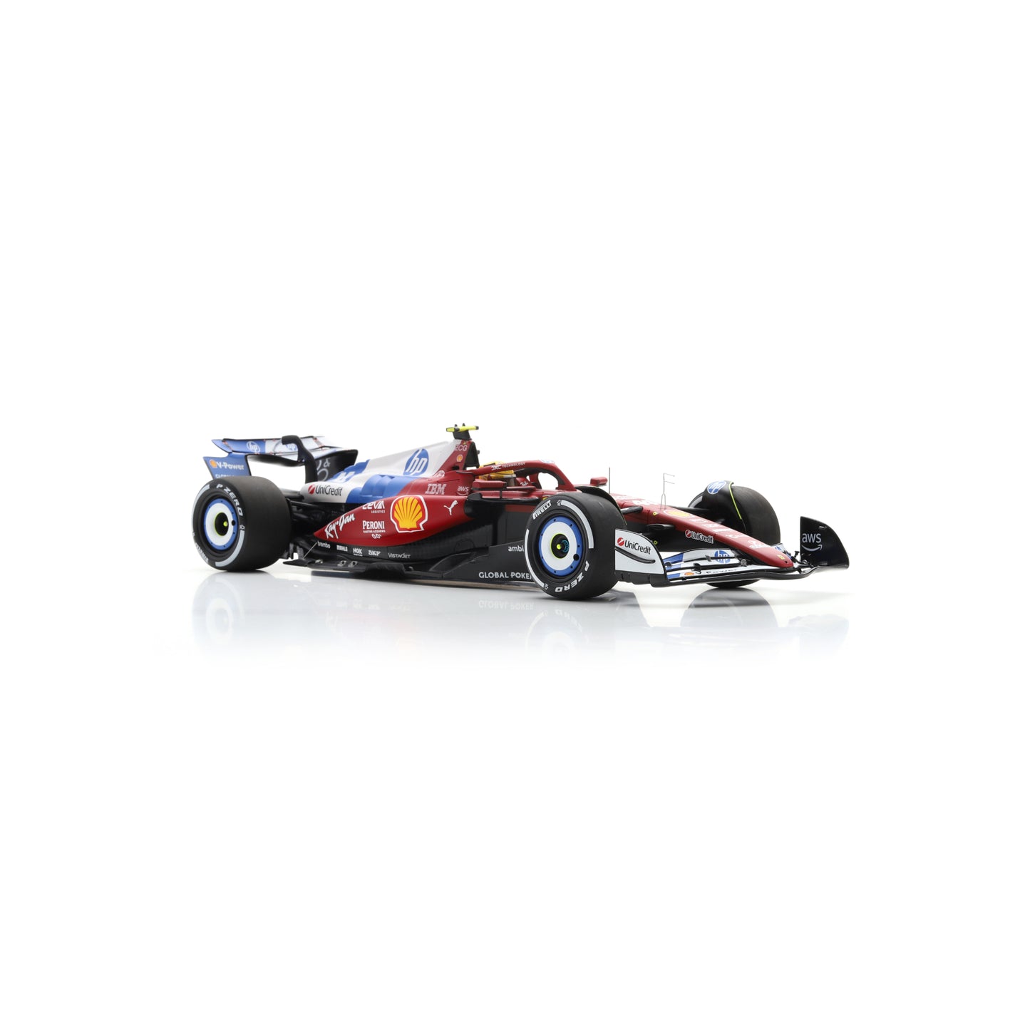 Looksmart LS18F1077 1:18 - FERRARI SF-25 Miami GP 2025 - Lewis Hamilton