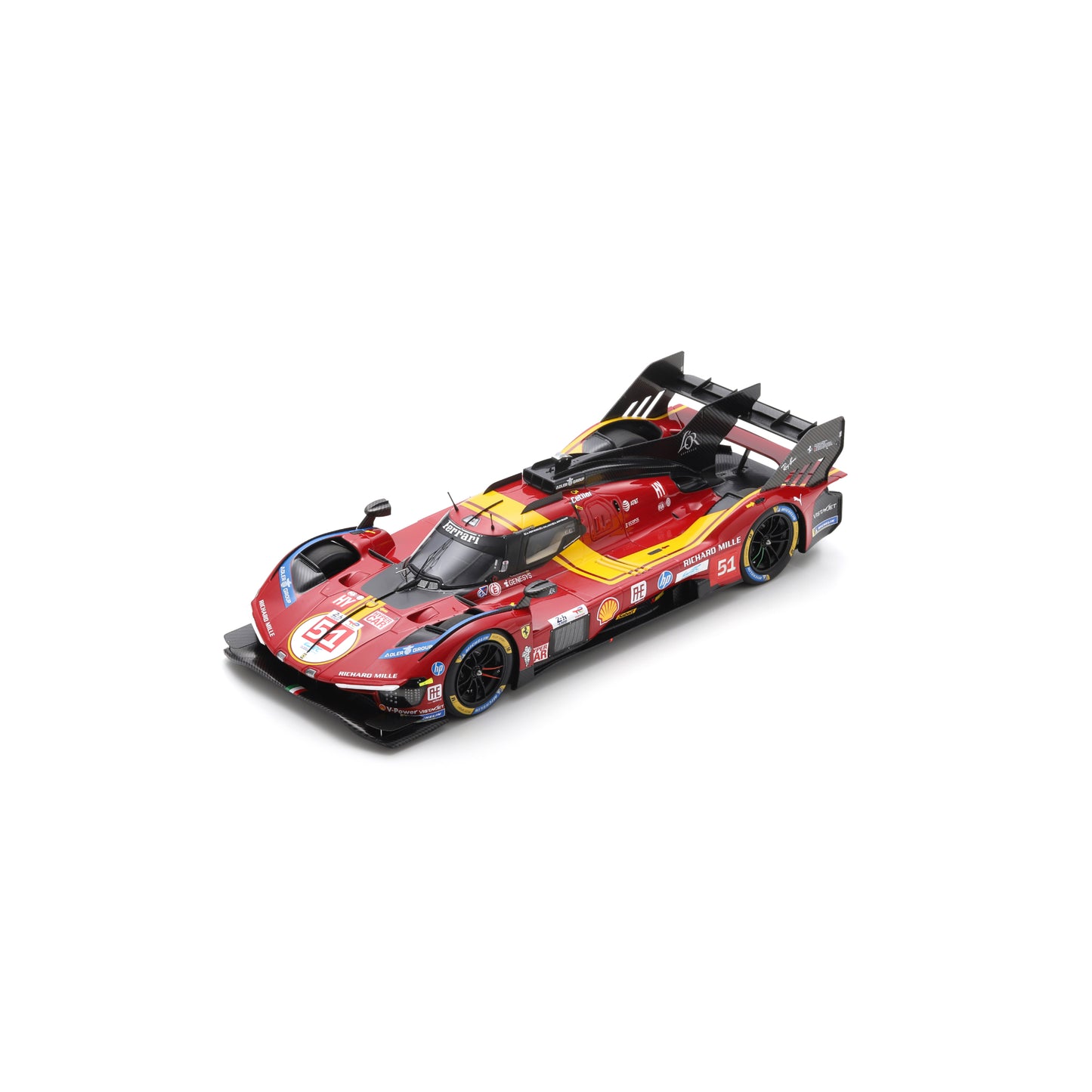 Looksmart LS18LM054 1:18 - Ferrari 499P No.51 Ferrari AF CORSE ITA Le Mans 24H 2025 3rd Place A. Pier Guidi – J. Calado – A. Giovinazzi