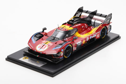 PRECOMMANDE - Looksmart LS18LM054 1:18 - Ferrari 499P No.51 Ferrari AF CORSE ITA Le Mans 24H 2025 3rd Place A. Pier Guidi – J. Calado – A. Giovinazzi