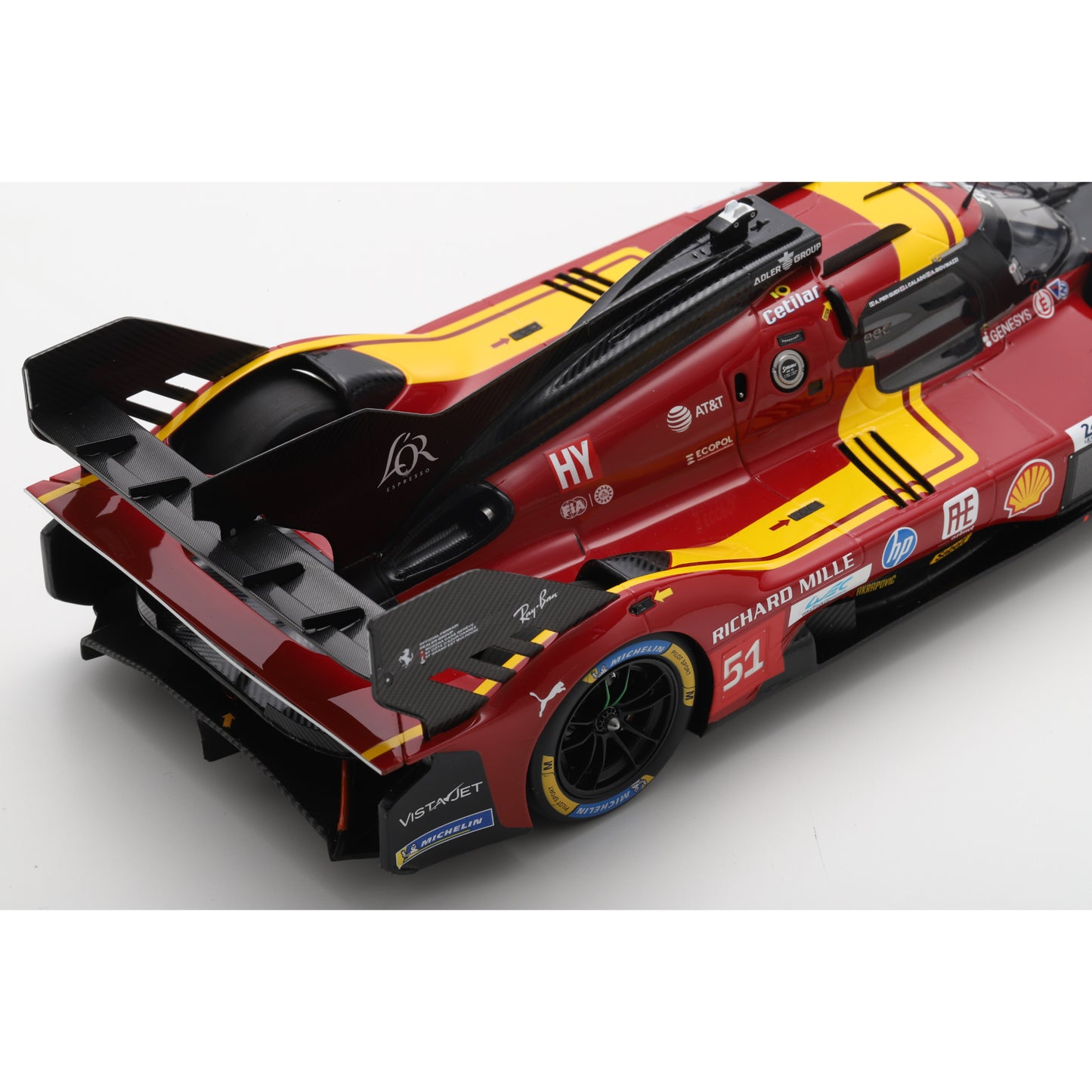 Looksmart LS18LM054 1:18 - Ferrari 499P No.51 Ferrari AF CORSE ITA Le Mans 24H 2025 3rd Place A. Pier Guidi – J. Calado – A. Giovinazzi