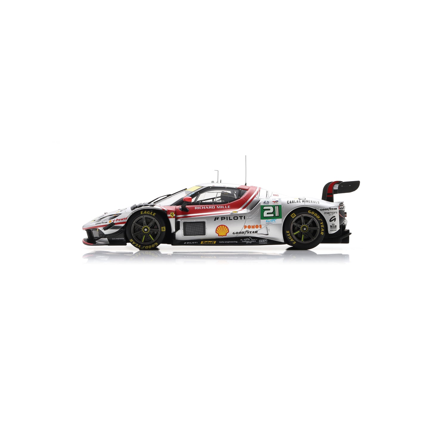 Looksmart LS18LM056 1:18 - Ferrari 296 LMGT3 No.21 VISTA AF CORSE Le Mans 24H 2025 2nd Place F. Heriau – S. Mann – A. Rovera