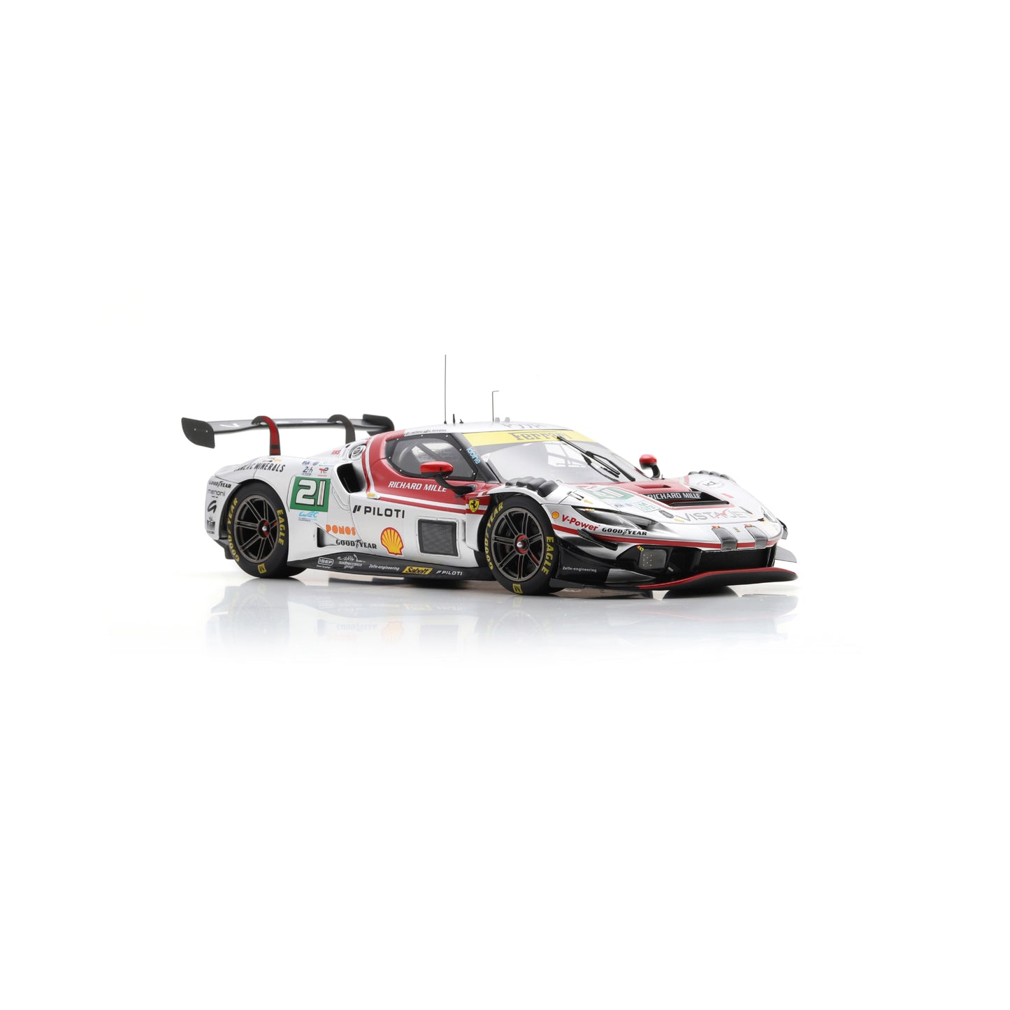 Looksmart LS18LM056 1:18 - Ferrari 296 LMGT3 No.21 VISTA AF CORSE Le Mans 24H 2025 2nd Place F. Heriau – S. Mann – A. Rovera