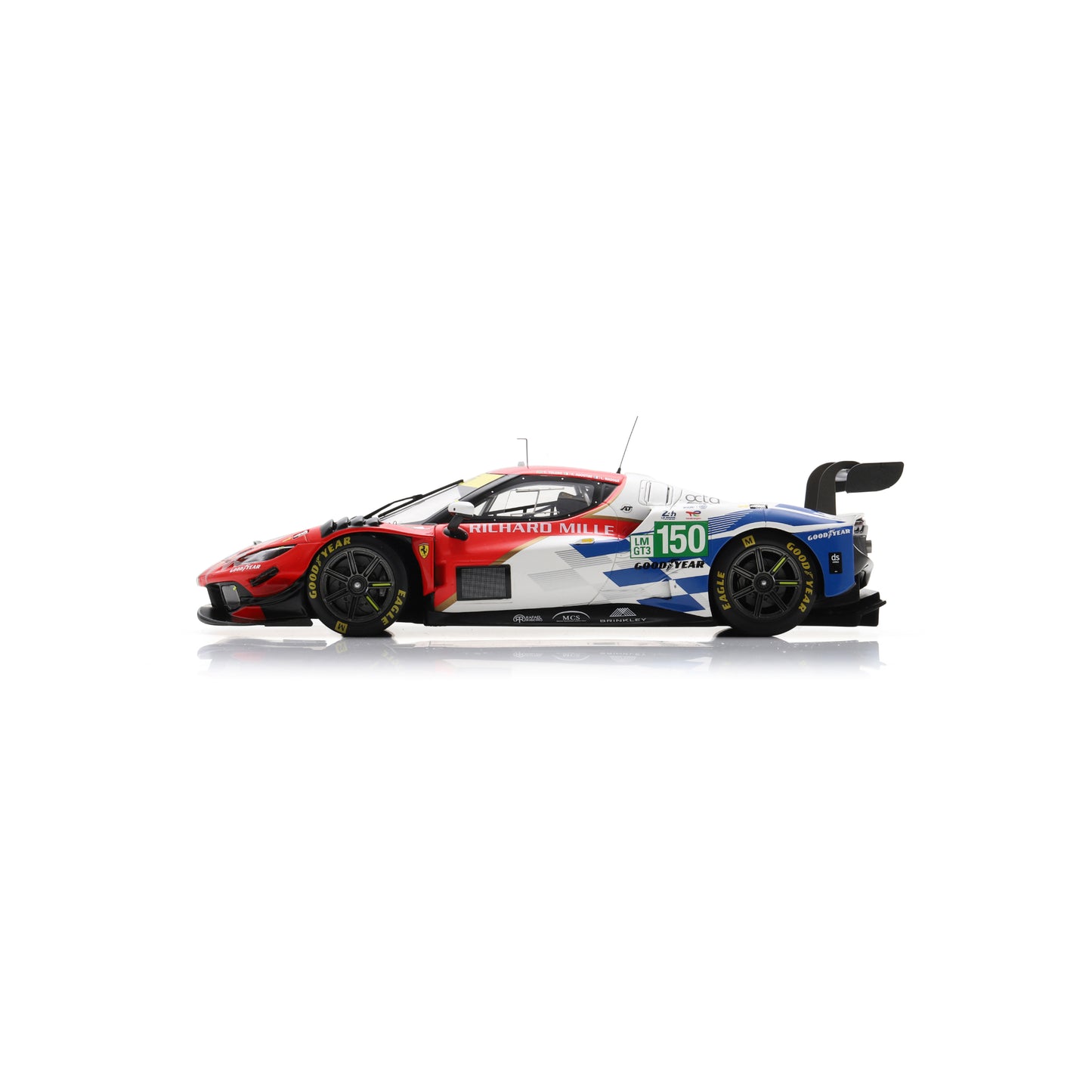 Looksmart LS18LM059 1:18 - Ferrari 296 LMGT3 No.150 RICHARD MILLE AF CORSE Le Mans 24H 2025 C. Toledo – L. Wadoux – R. Agostini