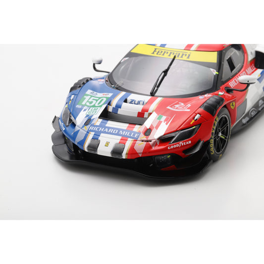 Looksmart LS18LM059 1:18 - Ferrari 296 LMGT3 No.150 RICHARD MILLE AF CORSE Le Mans 24H 2025 C. Toledo – L. Wadoux – R. Agostini