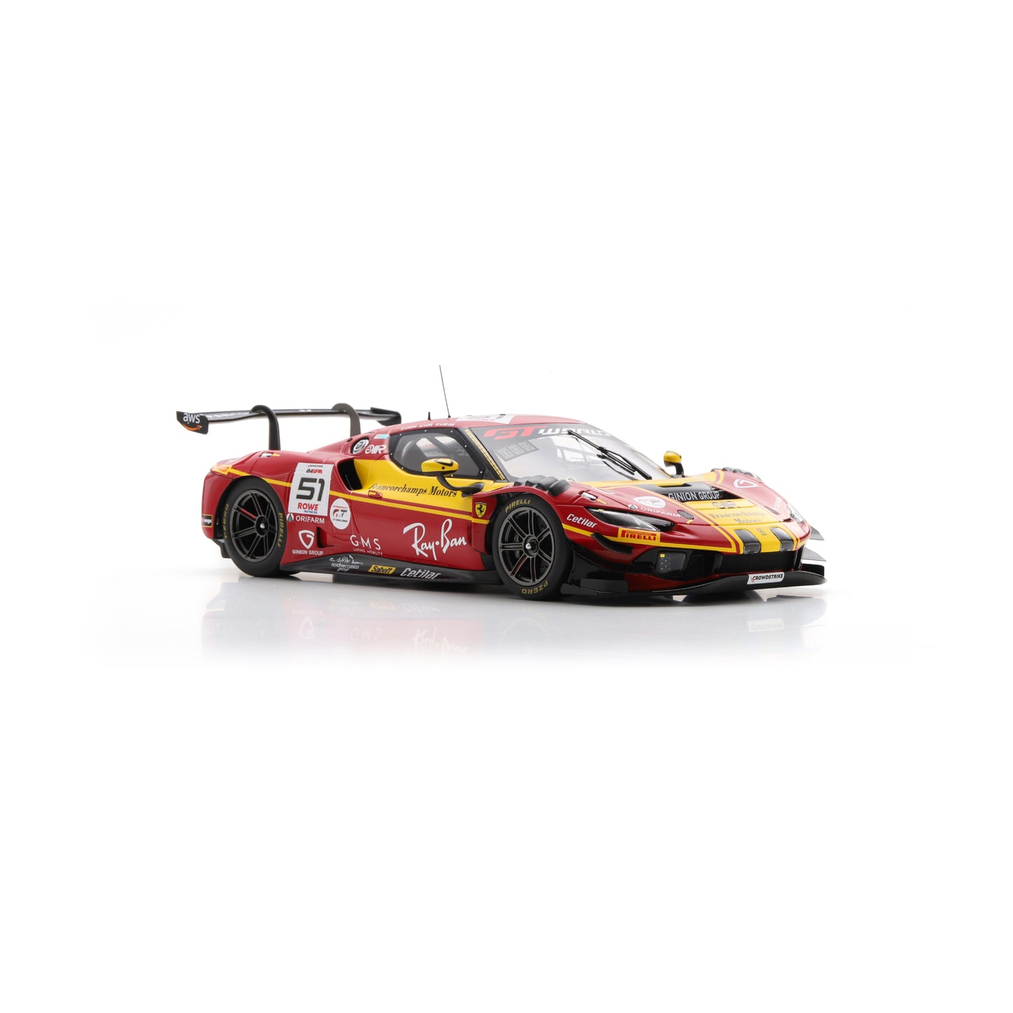 Looksmart LS18RC038 1:18 - Ferrari 296 GT3 No. 51 AF Corse – 3rd Francorchamps Motors 24H Spa 2025 Alessio Rovera – Vincent Abril – Alessandro Pier Guidi