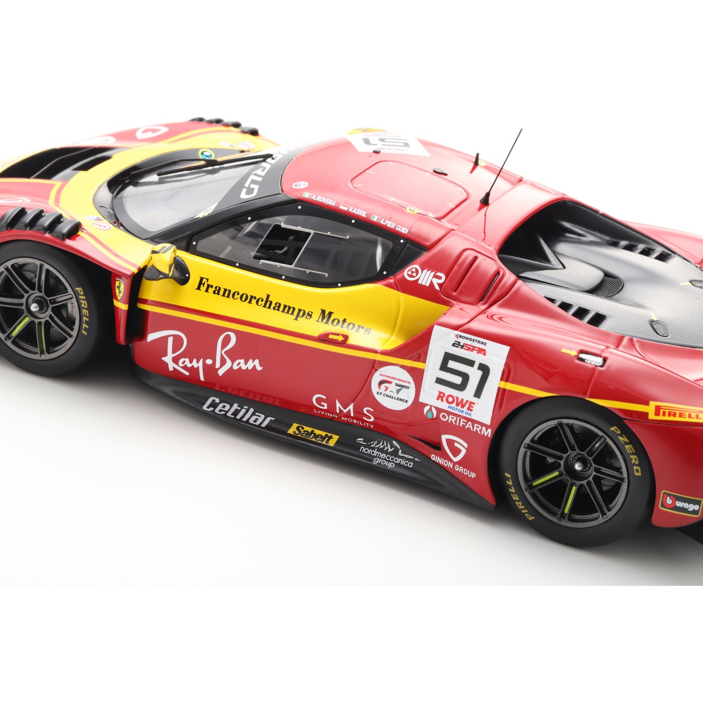 Looksmart LS18RC038 1:18 - Ferrari 296 GT3 No. 51 AF Corse – 3rd Francorchamps Motors 24H Spa 2025 Alessio Rovera – Vincent Abril – Alessandro Pier Guidi
