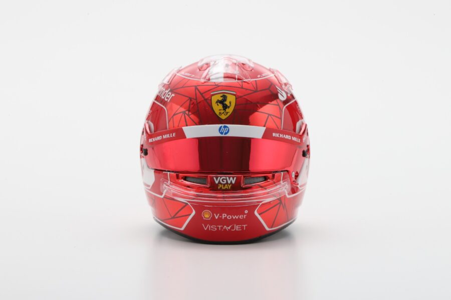Looksmart LSHEL006 Casque 1:5 - Charles Leclerc –  Scuderia Ferrari HP Singapore GP 2024