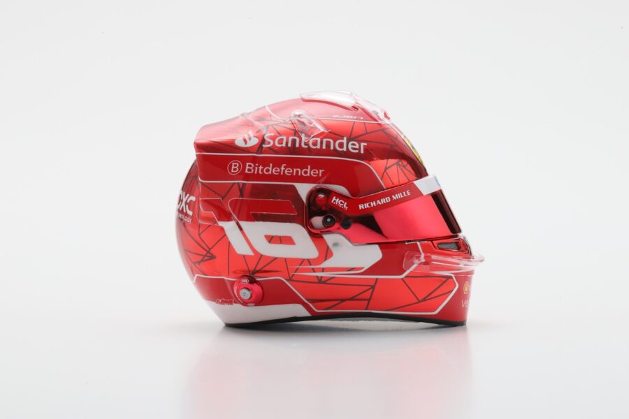 Looksmart LSHEL006 Casque 1:5 - Charles Leclerc –  Scuderia Ferrari HP Singapore GP 2024