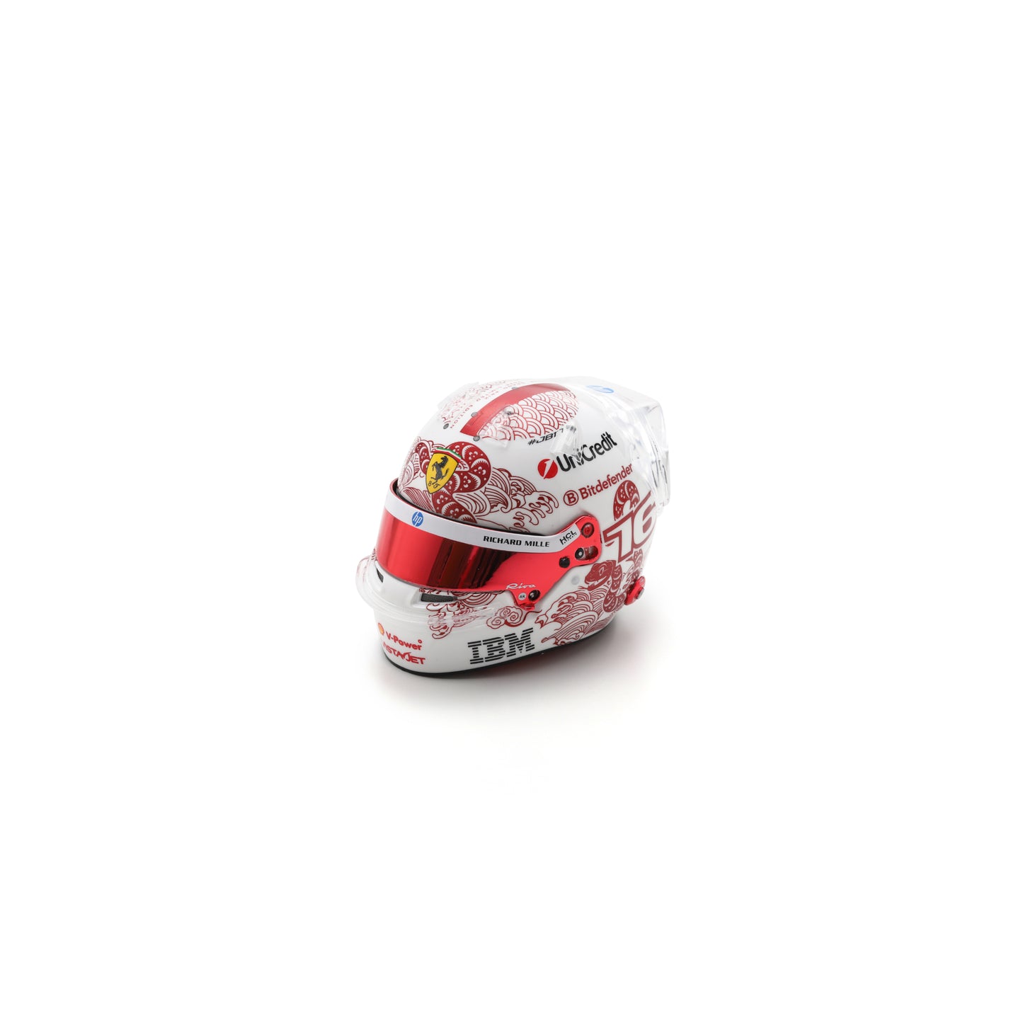 PREORDER - Looksmart LSHEL011 Charles Leclerc Helmet 1/5 - Scuderia Ferrari HP - Chinese 2025