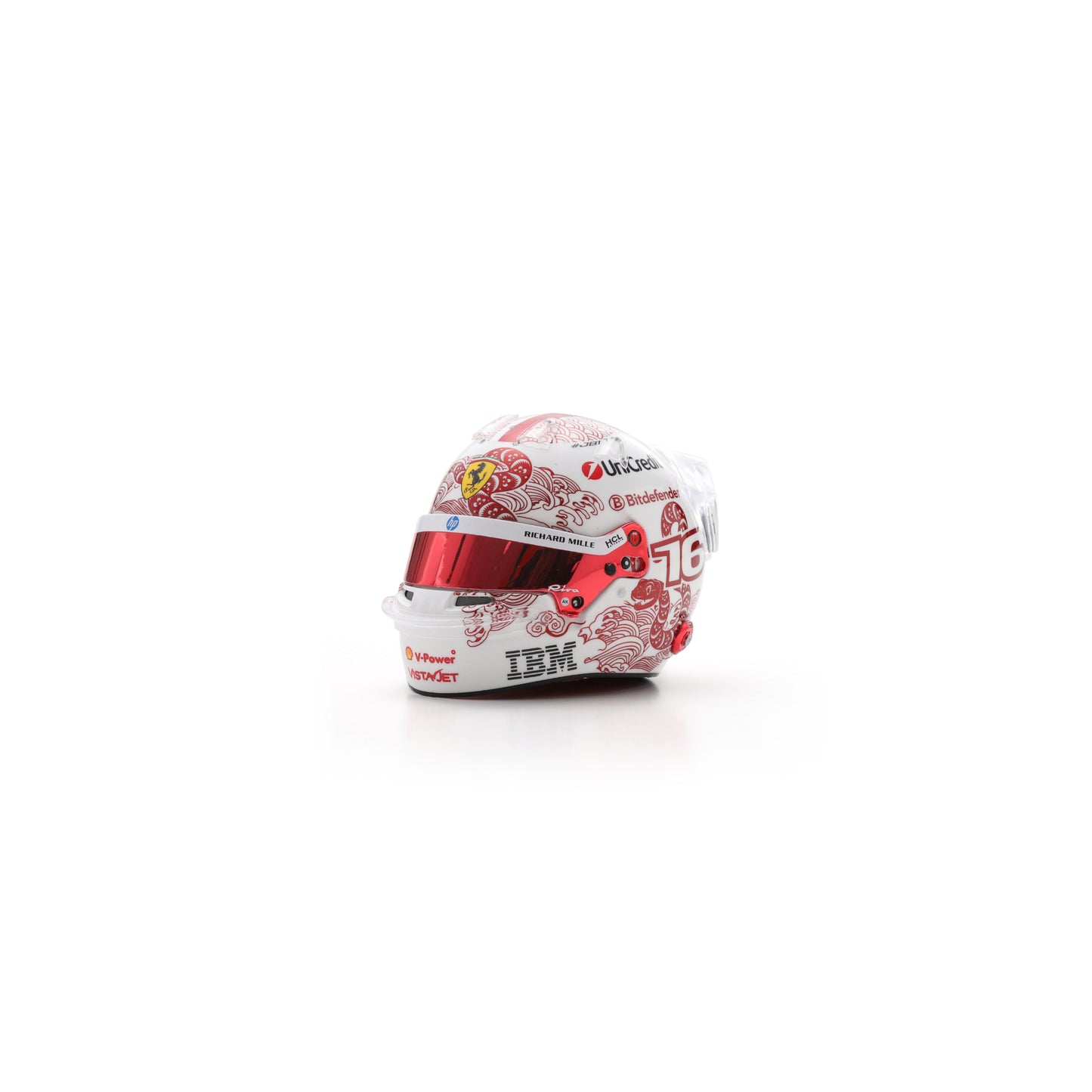 PREORDER - Looksmart LSHEL011 Charles Leclerc Helmet 1/5 - Scuderia Ferrari HP - Chinese 2025