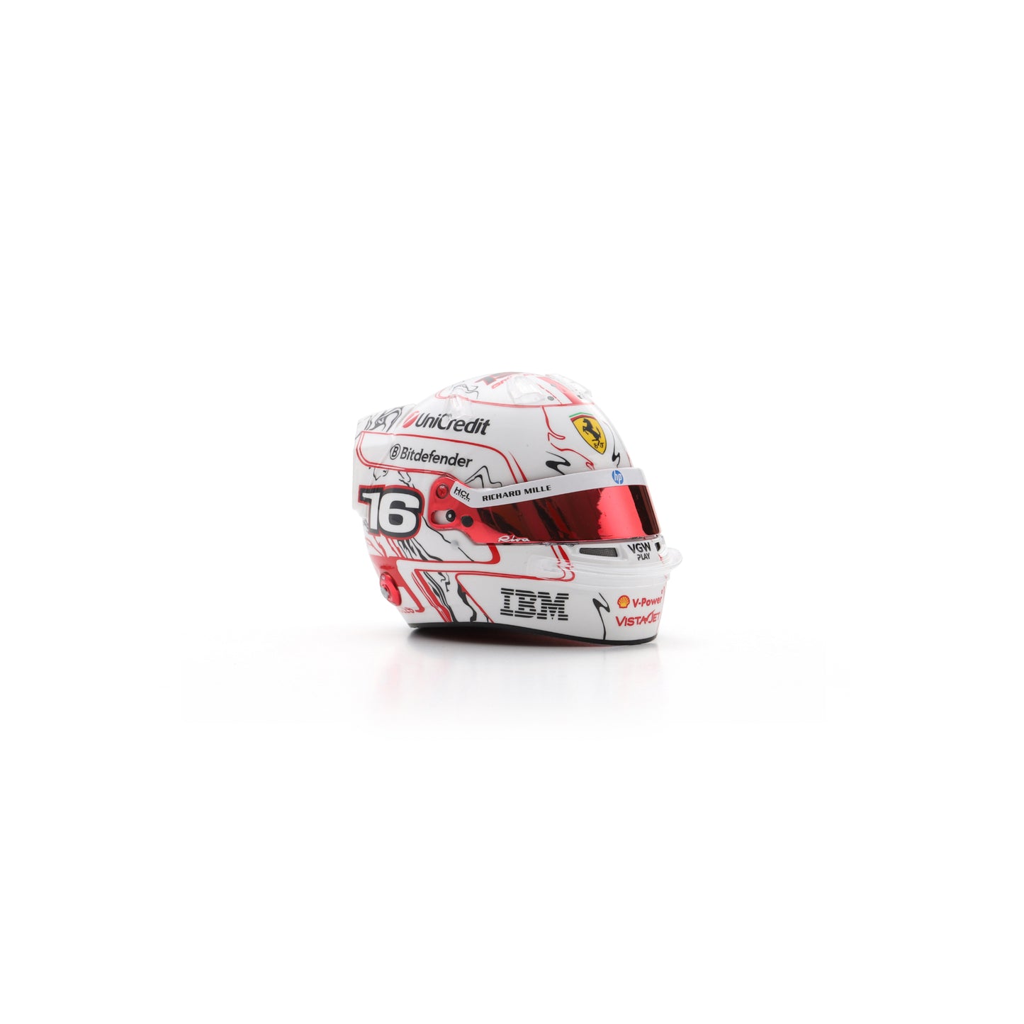 PRE-ORDER - Looksmart LSHEL012 HELMET 1/5 Charles Leclerc - Scuderia Ferrari HP - Japanese 2025