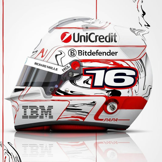 PRECOMMANDE - Looksmart LSHEL012 CASQUE 1/5 Charles Leclerc - Scuderia Ferrari HP - Japanese 2025