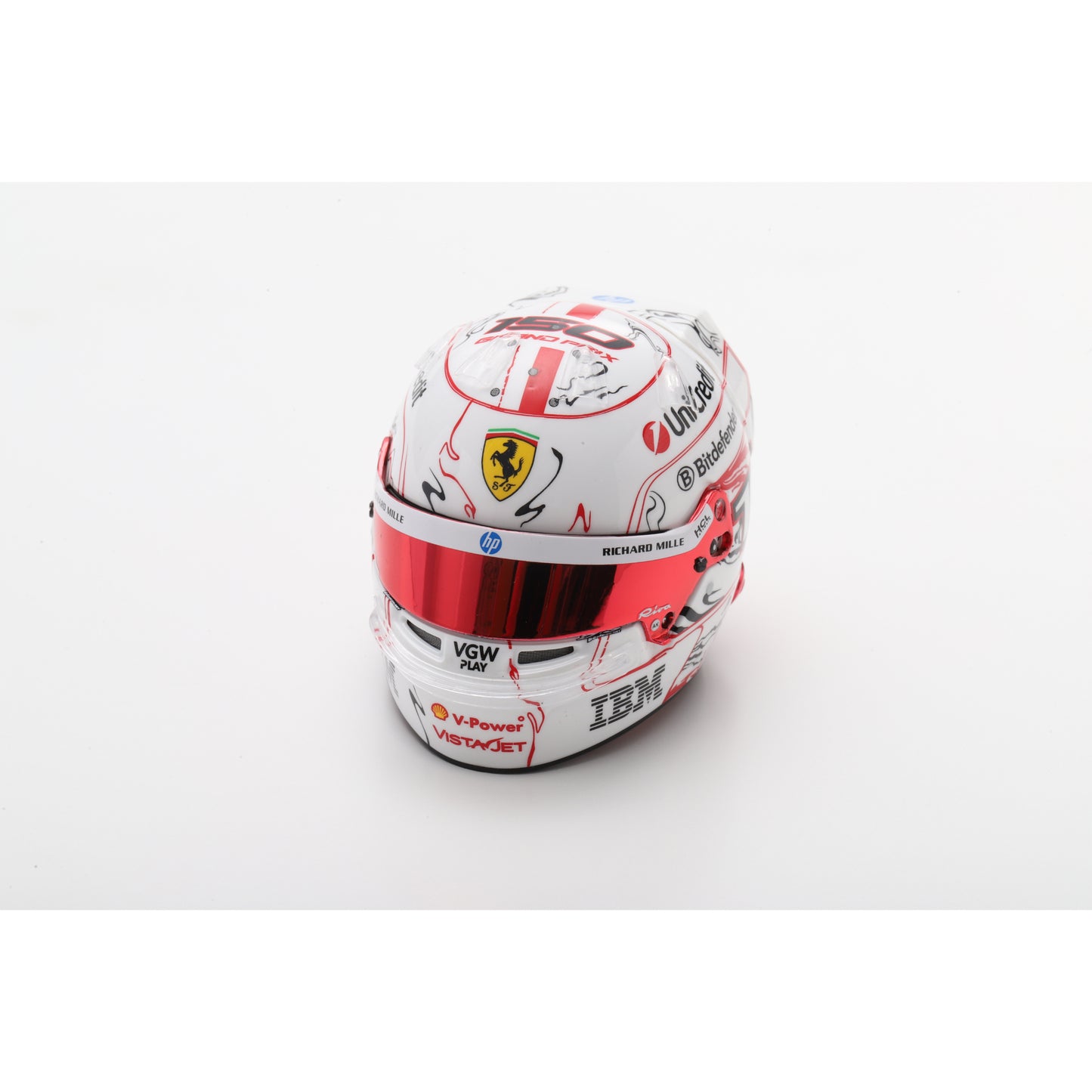 PRE-ORDER - Looksmart LSHEL012 HELMET 1/5 Charles Leclerc - Scuderia Ferrari HP - Japanese 2025