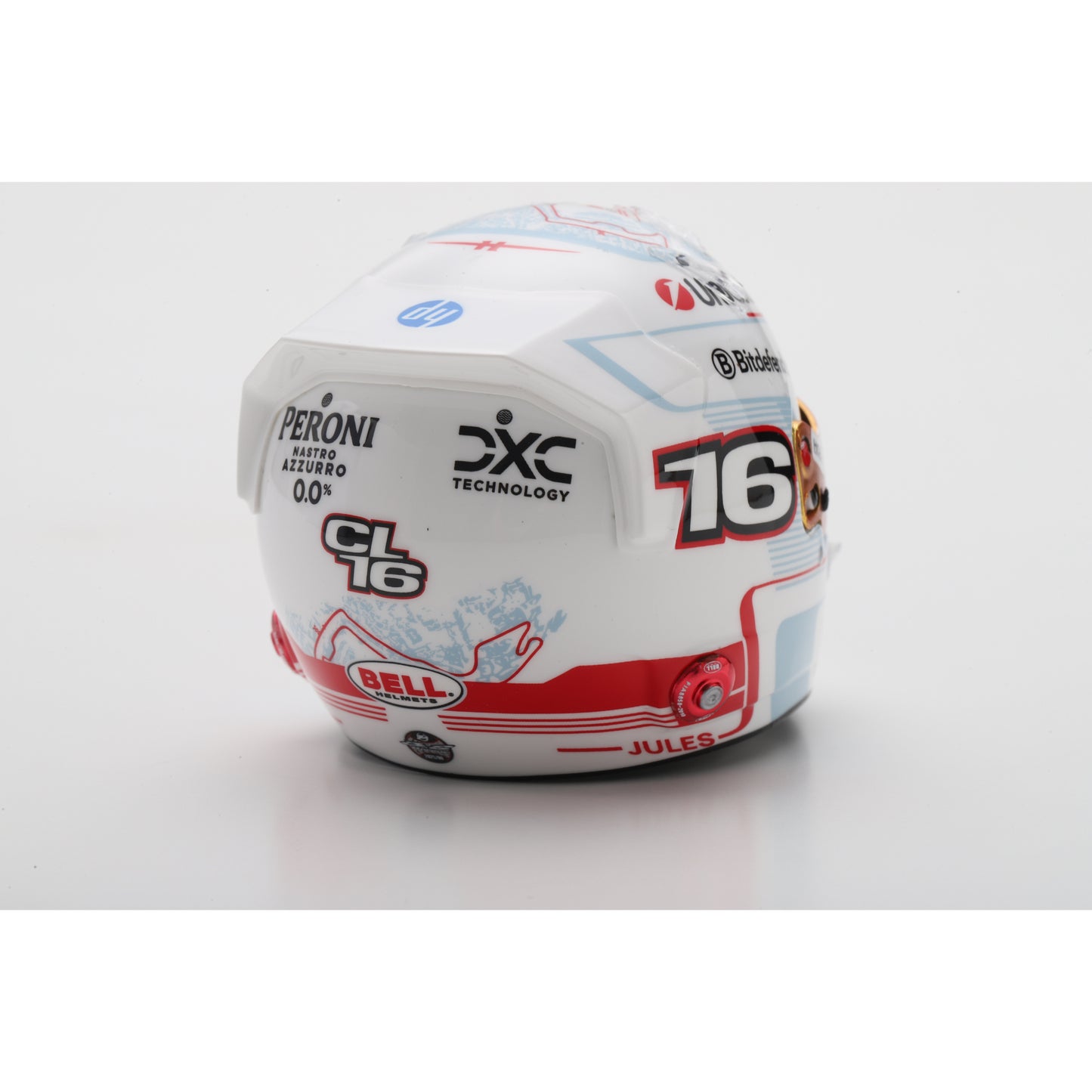 Looksmart LSHEL013 Casque 1:5 - Charles Leclerc - Scuderia Ferrari HP - 2nd Monaco GP 2025