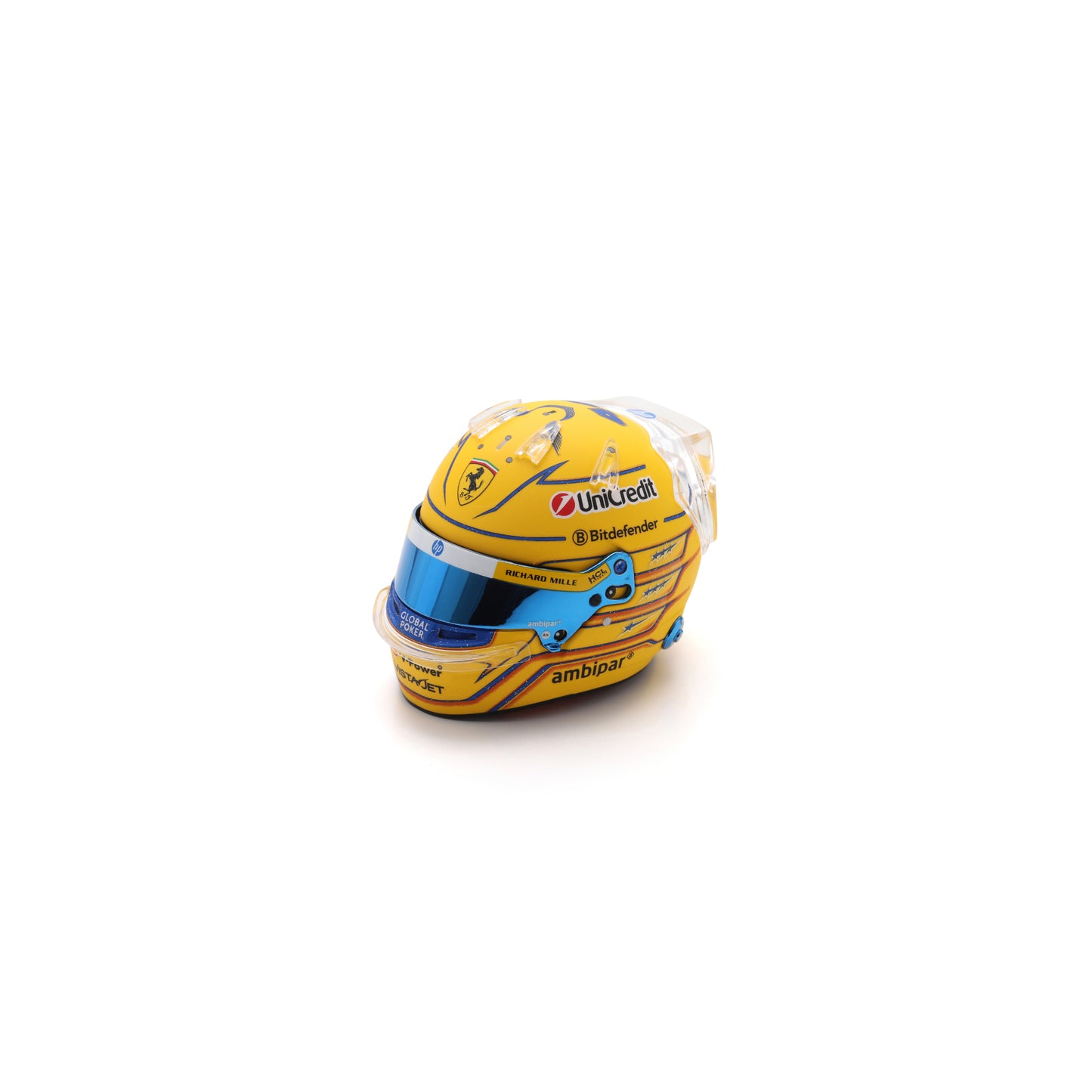 Looksmart LSHEL015 Helmet 1:5 Lewis Hamilton - Scuderia Ferrari HP - Miami GP 2025