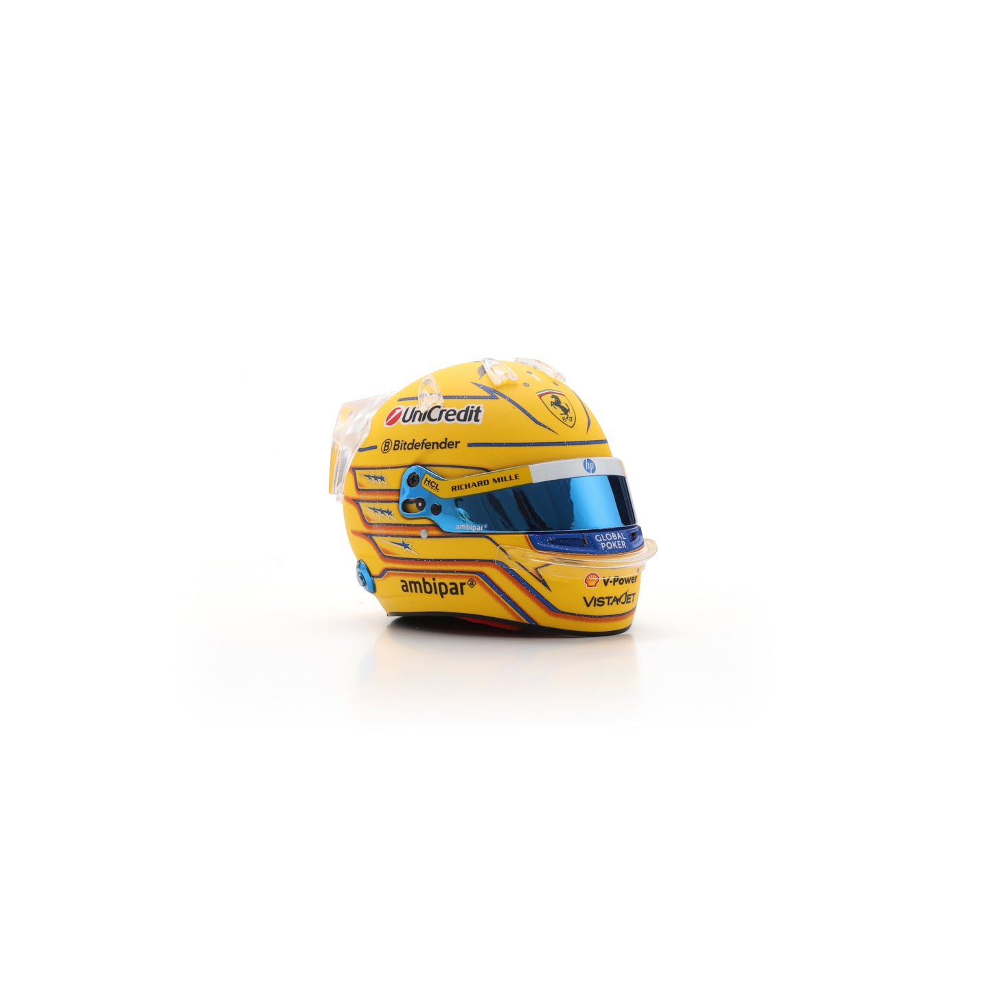 Looksmart LSHEL015 Helmet 1:5 Lewis Hamilton - Scuderia Ferrari HP - Miami GP 2025