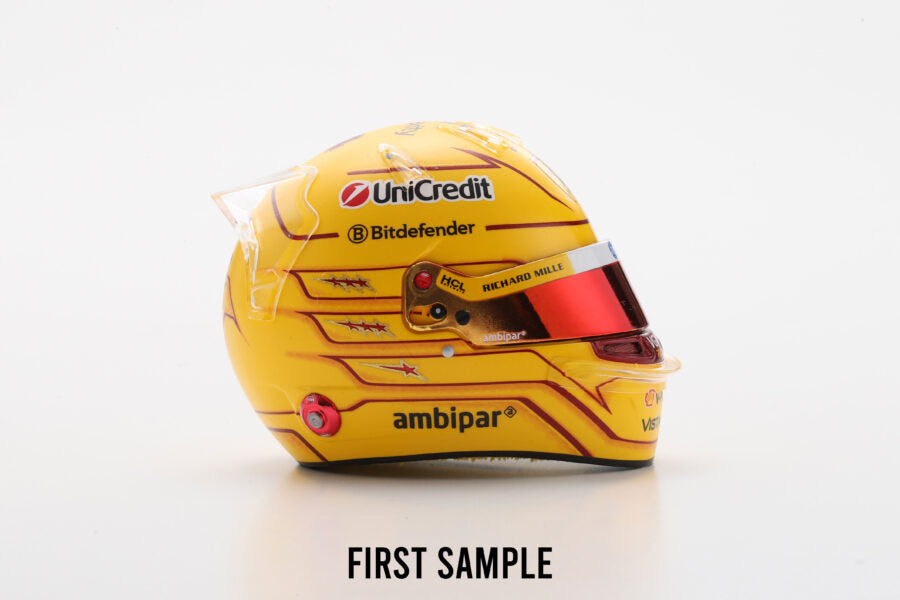Looksmart LSHEL016 Helmet 1:5 - Lewis Hamilton – Scuderia Ferrari HP Monaco GP 2025
