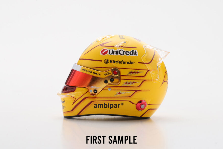 Looksmart LSHEL016 Helmet 1:5 - Lewis Hamilton – Scuderia Ferrari HP Monaco GP 2025