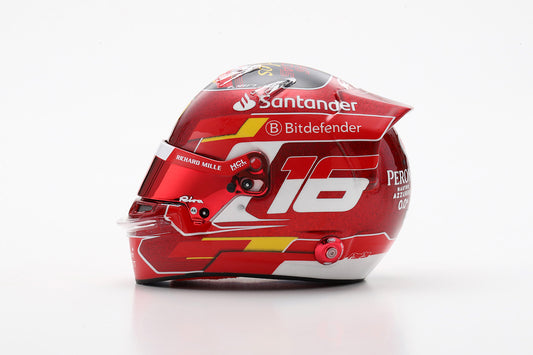 Looksmart LSHEL017 Casque 1:5 - Charles Leclerc – Scuderia Ferrari HP Abu Dhabi GP 2024
