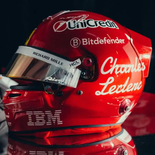 PREORDER - Looksmart LSHEL020 Helmet 1:5 - Charles Leclerc – Scuderia Ferrari HP Italy GP 2025